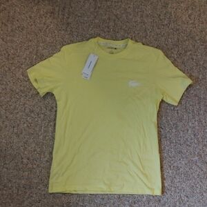 Lacoste Men's Light Yellow Short Sleeve Tee